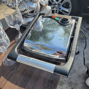 Black and Silver Electric Grill